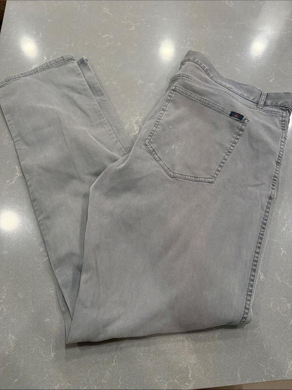 Faherty Men's Light Gray Straight Jeans